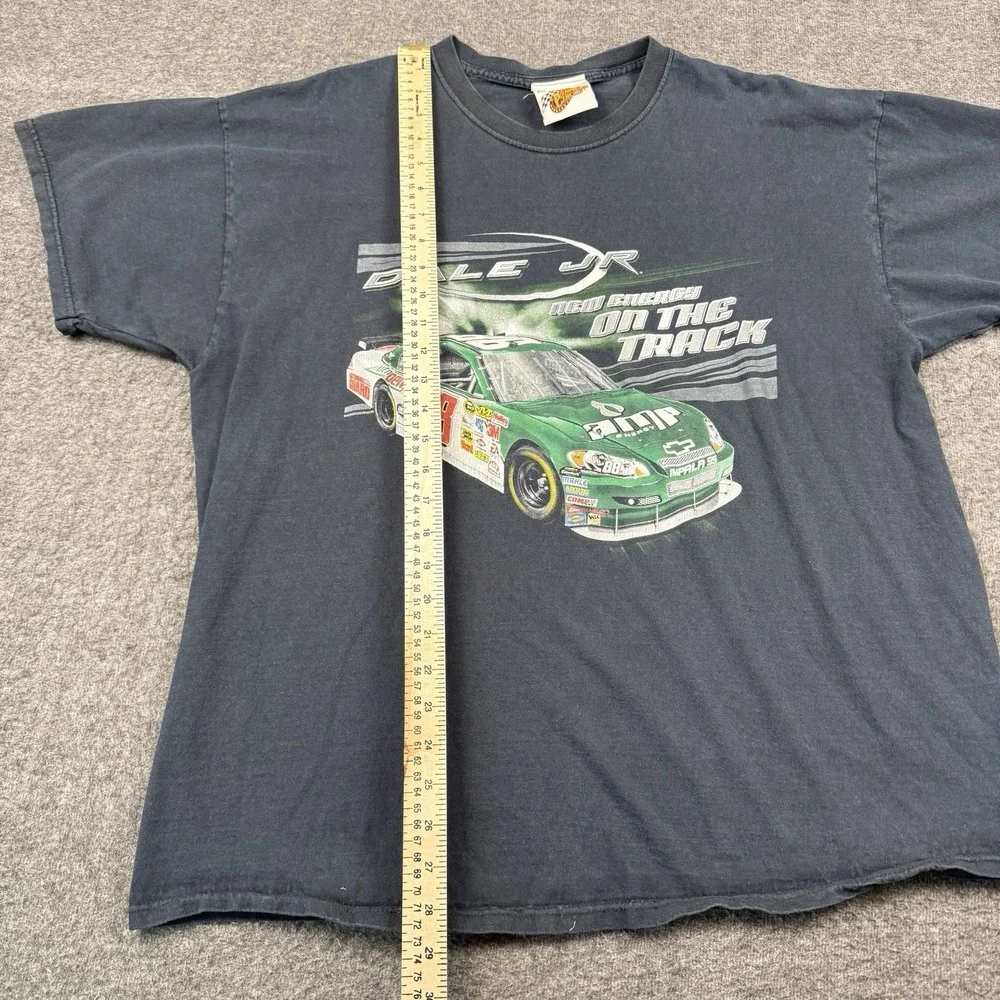 Vintage Dale Earnhardt Jr Shirt Mens 2XL Black 88 NASCAR Racing AMP Energy Car